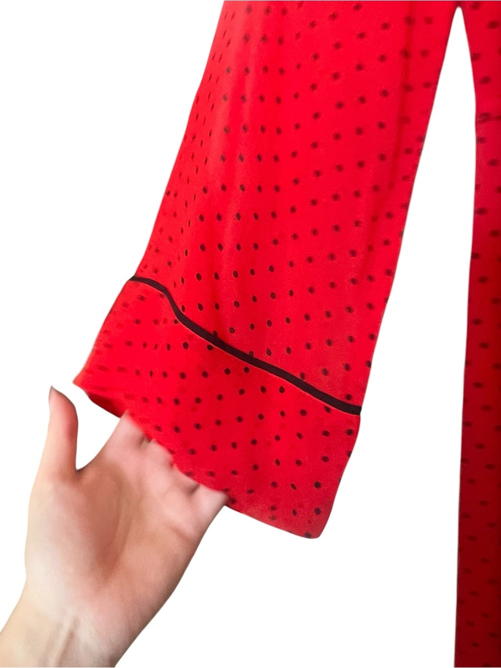 GIANNI Polka Dot Midi Wrap Dress - Picture 4 of 10